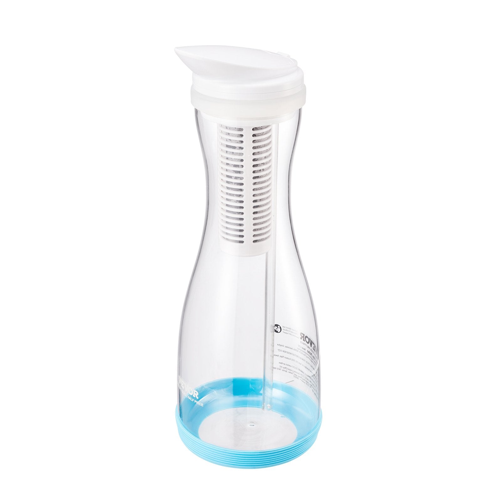 Water Filter Pitcher 6 Cup Glass Water Filtration Pitcher 211 Gallons V952-SHXLSGBSBL13F0YR9V0