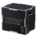 3 in 1 Plyometric Jump Box, 16/14/12 Inch Wooden Plyo Box, Platform & Jumping Agility Box, Anti-Slip Fitness V952-SHYTX161412Y7DDXDV0