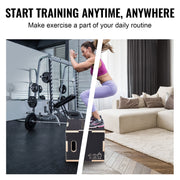 3 in 1 Plyometric Jump Box, 16/14/12 Inch Wooden Plyo Box, Platform & Jumping Agility Box, Anti-Slip Fitness V952-SHYTX161412Y7DDXDV0