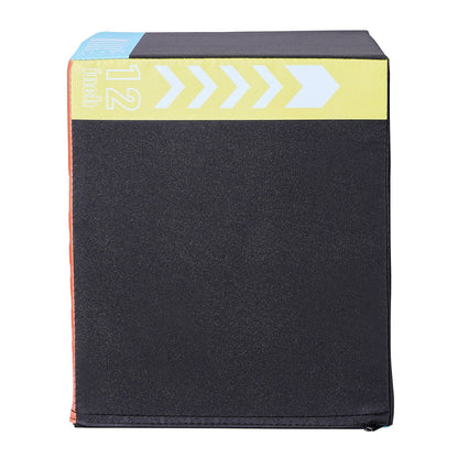 3 in 1 Plyometric Jump Box, 16/14/12 Inch Cotton Plyo Box, Platform & Jumping Agility Box, Anti-Slip Fitness V952-SHYTX161412YKXBJSV0