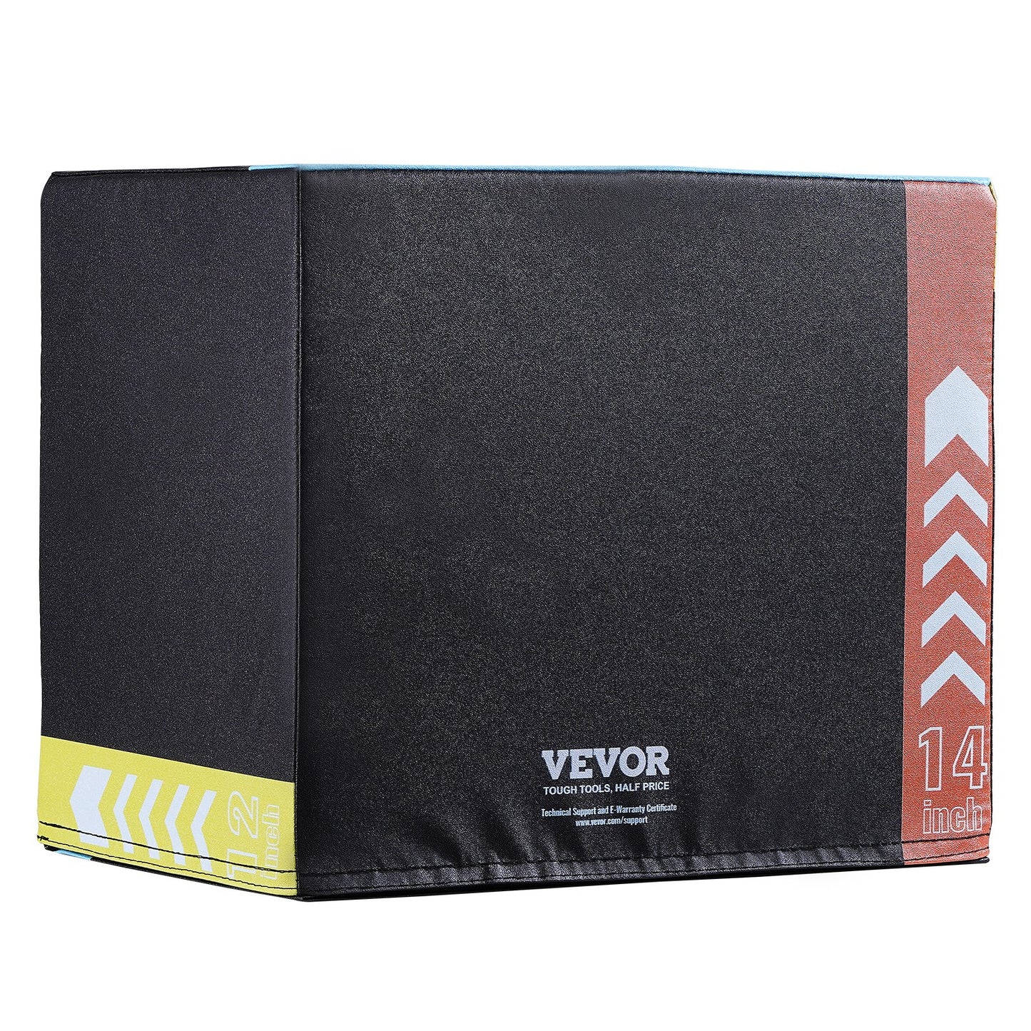 3 in 1 Plyometric Jump Box, 16/14/12 Inch Cotton Plyo Box, Platform & Jumping Agility Box, Anti-Slip Fitness V952-SHYTX161412YKXBJSV0
