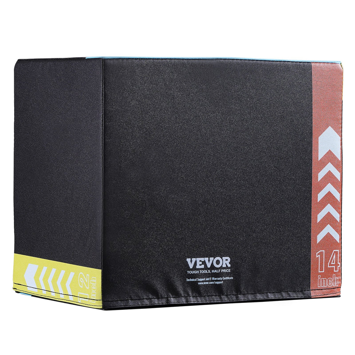 3 in 1 Plyometric Jump Box, 16/14/12 Inch Cotton Plyo Box, Platform & Jumping Agility Box, Anti-Slip Fitness V952-SHYTX161412YKXBJSV0