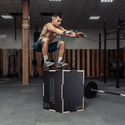 3 in 1 Plyometric Jump Box, 24/20/16 Inch Wooden Plyo Box, Platform & Jumping Agility Box, Anti-Slip Fitness V952-SHYTX242016YZO8I2V0