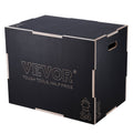 3 in 1 Plyometric Jump Box, 30/24/20 Inch Wooden Plyo Box, Platform & Jumping Agility Box, Anti-Slip Fitness V952-SHYTX302420YJ3BI5V0
