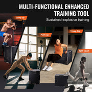 3 in 1 Plyometric Jump Box, 30/24/20 Inch Wooden Plyo Box, Platform & Jumping Agility Box, Anti-Slip Fitness V952-SHYTX302420YJ3BI5V0