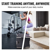 3 in 1 Plyometric Jump Box, 30/24/20 Inch Wooden Plyo Box, Platform & Jumping Agility Box, Anti-Slip Fitness V952-SHYTX302420YJ3BI5V0