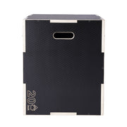 3 in 1 Plyometric Jump Box, 30/24/20 Inch Wooden Plyo Box, Platform & Jumping Agility Box, Anti-Slip Fitness V952-SHYTX302420YJ3BI5V0