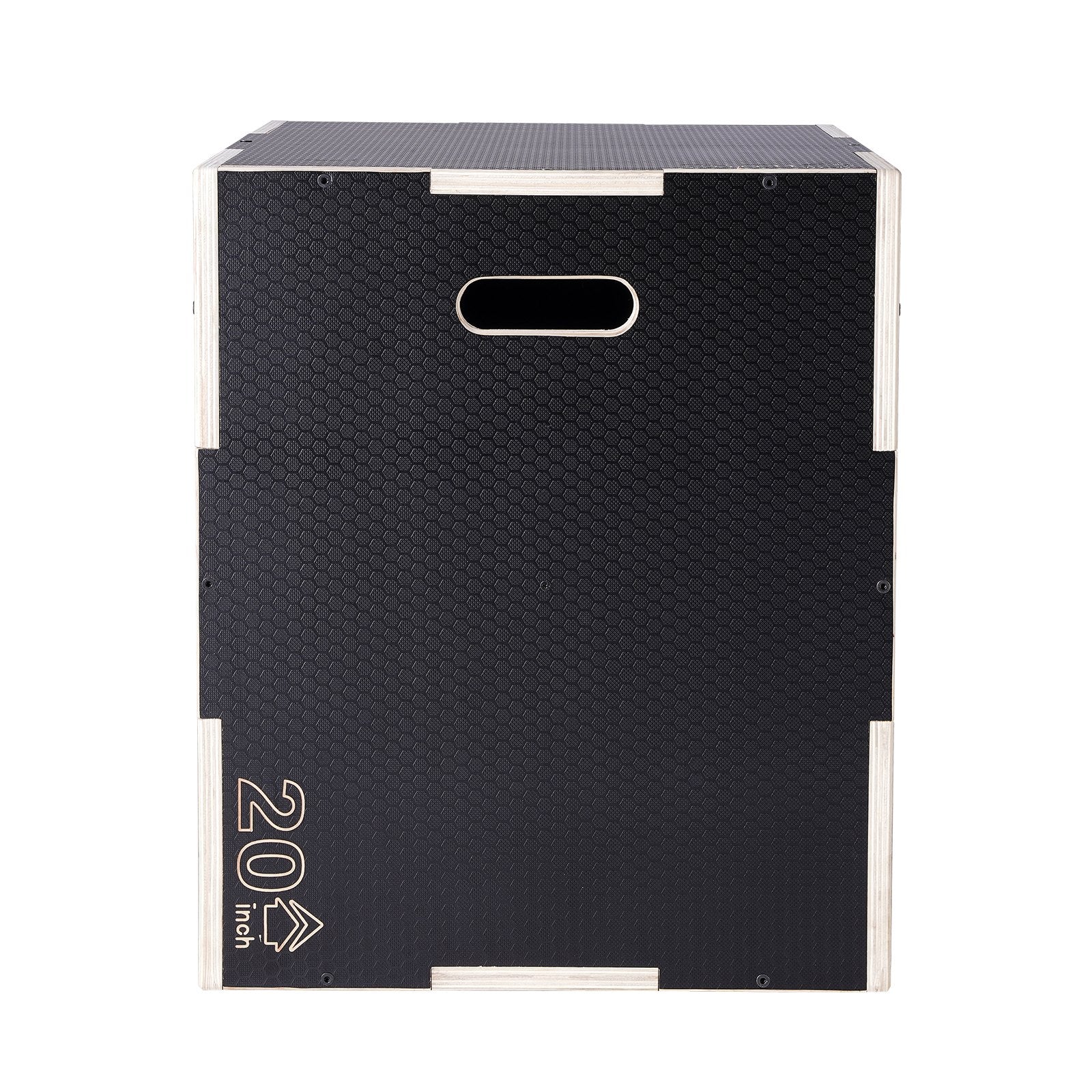 3 in 1 Plyometric Jump Box, 30/24/20 Inch Wooden Plyo Box, Platform & Jumping Agility Box, Anti-Slip Fitness V952-SHYTX302420YJ3BI5V0