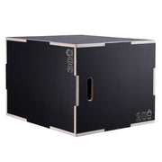 3 in 1 Plyometric Jump Box, 30/24/20 Inch Wooden Plyo Box, Platform & Jumping Agility Box, Anti-Slip Fitness V952-SHYTX302420YJ3BI5V0