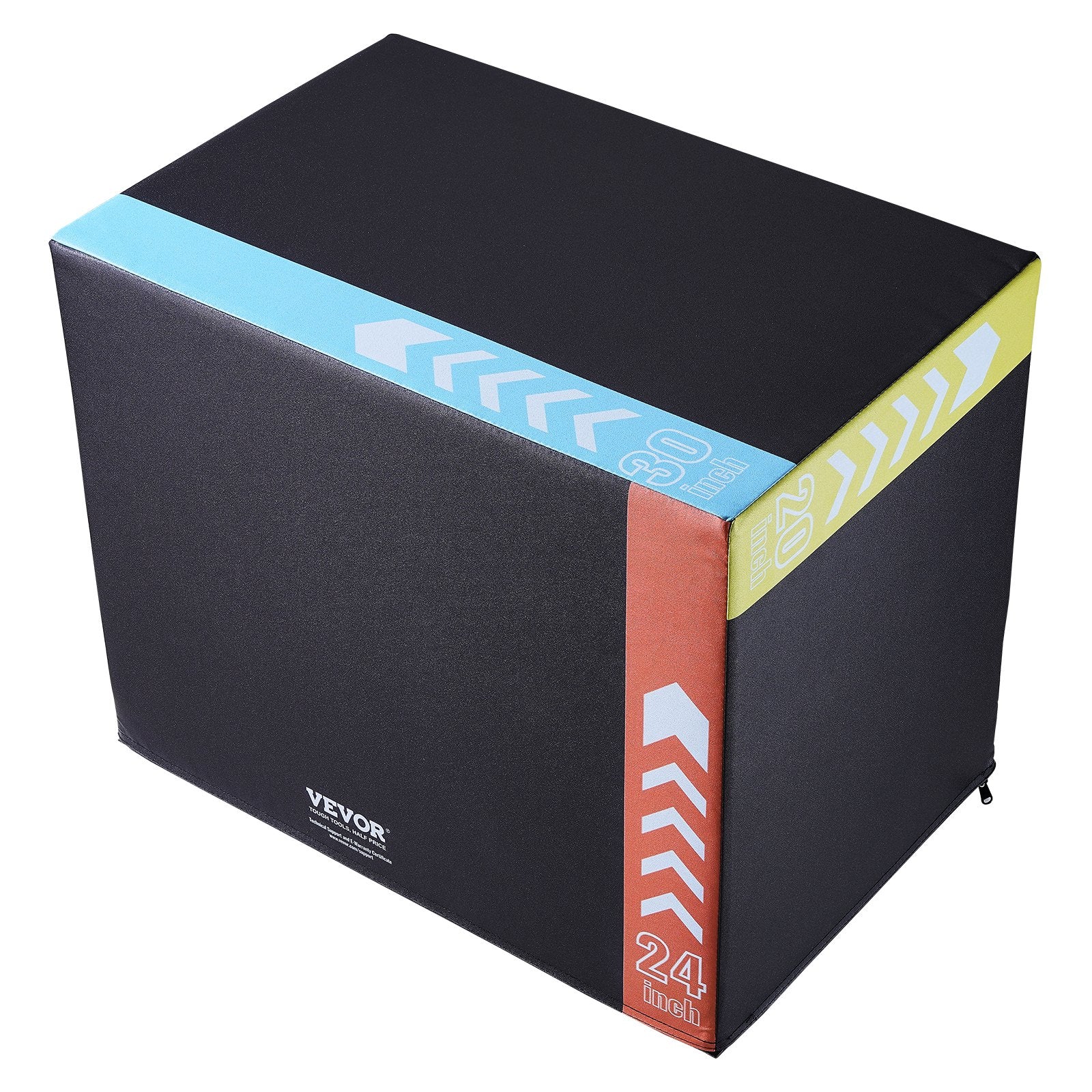 3 in 1 Plyometric Jump Box, 30/24/20 Inch Foam Plyo Box, Platform & Jumping Agility Box, Anti-Slip Fitness V952-SHYTX302420YSODG2V0