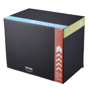 3 in 1 Plyometric Jump Box, 30/24/20 Inch Foam Plyo Box, Platform & Jumping Agility Box, Anti-Slip Fitness V952-SHYTX302420YSODG2V0