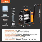 Rolling Mill, 3"/76 mm Jewelry Rolling Mill Machine, 1: 2 Gear Ratio, 3-in-1 Multi-function Rolling Mill, V952-SHYYPJ3H10000SGWWV0