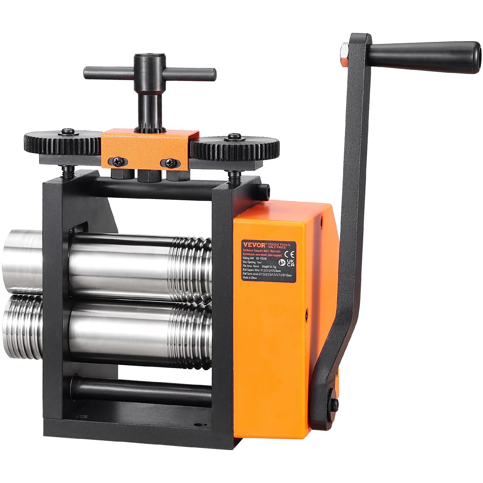 Rolling Mill, 3"/76 mm Jewelry Rolling Mill Machine, 1: 2 Gear Ratio, 3-in-1 Multi-function Rolling Mill, V952-SHYYPJ3H10000SGWWV0