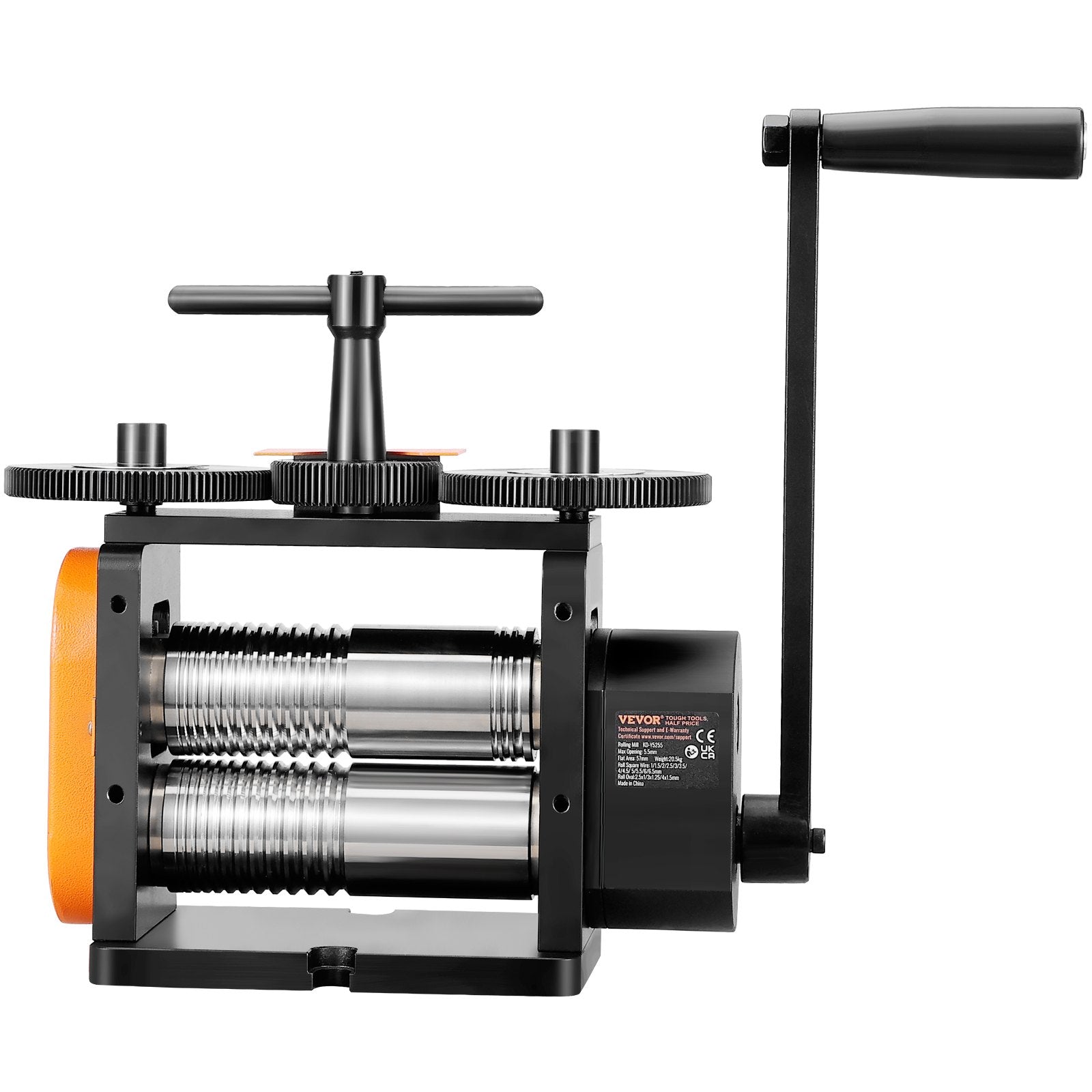 Rolling Mill, 2.24"/57 mm Jewelry Rolling Mill Machine, 1: 2 Gear Ratio, 3-in-1 Multi-function Rolling Mill, V952-SHYYPJ3H157M2T9N9V0