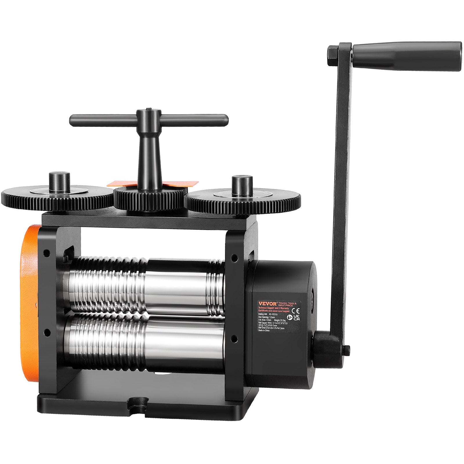 Rolling Mill, 2.24"/57 mm Jewelry Rolling Mill Machine, 1: 2 Gear Ratio, 3-in-1 Multi-function Rolling Mill, V952-SHYYPJ3H157M2T9N9V0