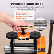 Rolling Mill, 2.95"/75 mm Jewelry Rolling Mill Machine, 1: 2 Gear Ratio, 3-in-1 Multi-function Rolling Mill, V952-SHYYPJ3H175MUUC1YV0