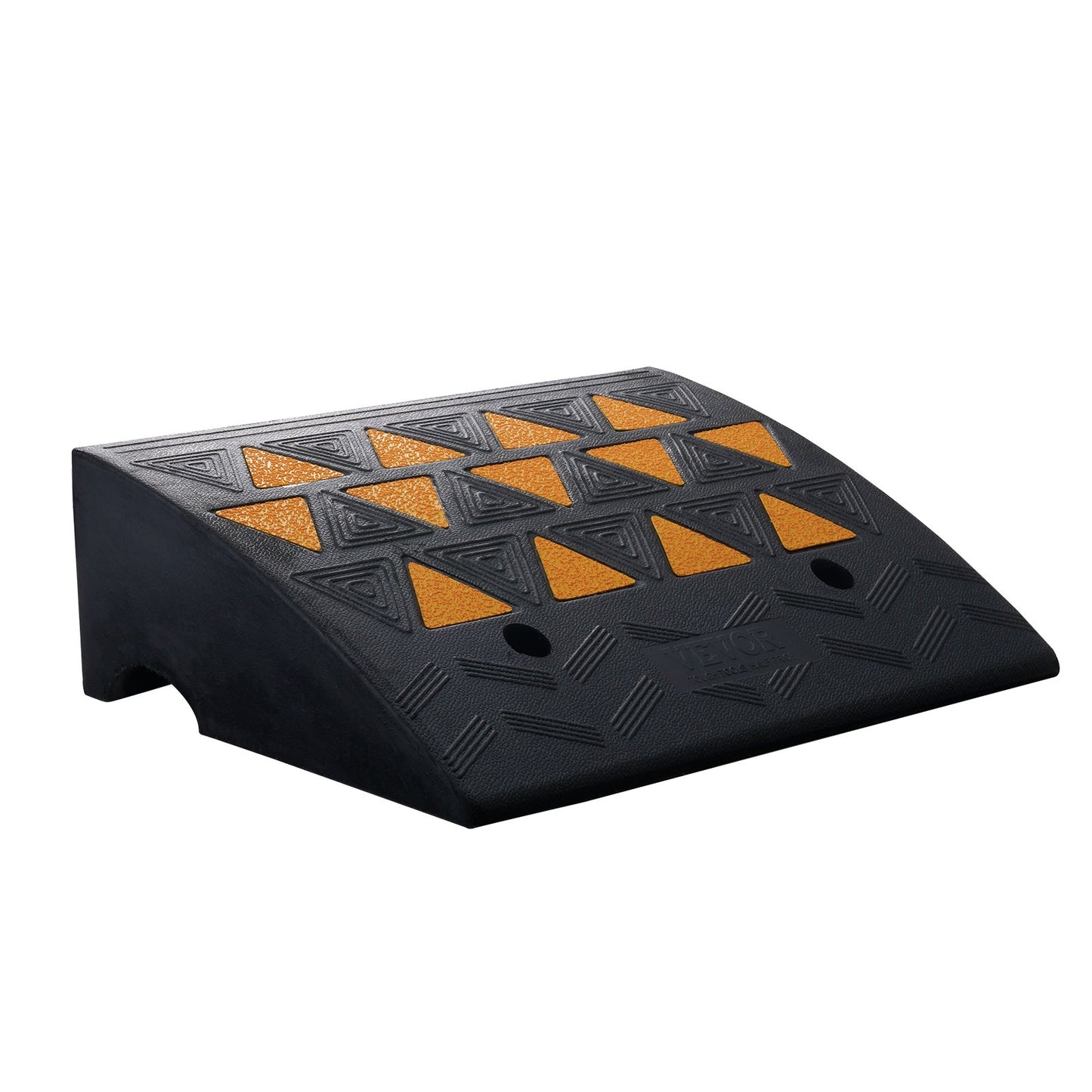 Rubber Curb Ramp 15.2 cm Rise Height Sidewalk Curb Ramp, 37 cm Width 49.1 cm Length Driveway Ramp for Curb, V952-SJDLYPDGB1197GOBVV0