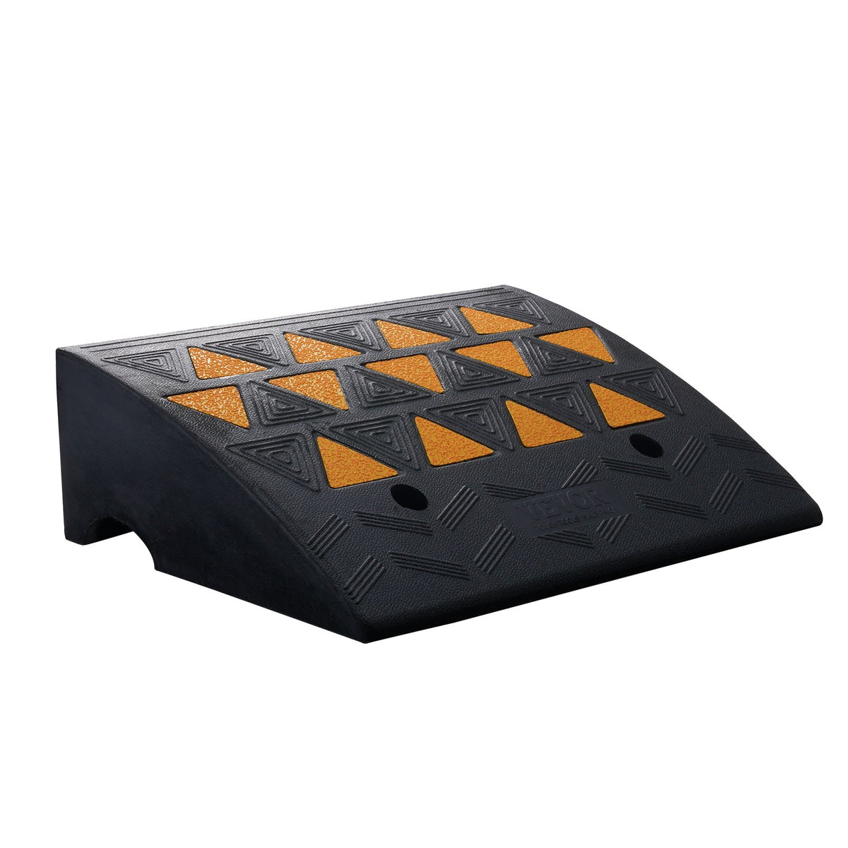 Rubber Curb Ramp 15.2 cm Rise Height Sidewalk Curb Ramp, 37 cm Width 49.1 cm Length Driveway Ramp for Curb, V952-SJDLYPDGB1197GOBVV0