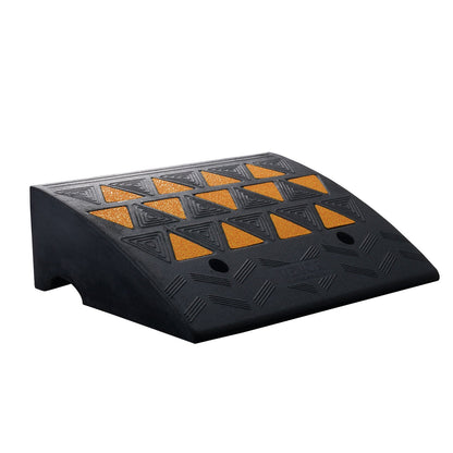 Rubber Curb Ramp 15.2 cm Rise Height Sidewalk Curb Ramp, 37 cm Width 49.1 cm Length Driveway Ramp for Curb, V952-SJDLYPDGB1197GOBVV0