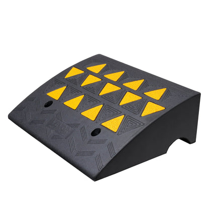 Rubber Curb Ramp 15.2 cm Rise Height Sidewalk Curb Ramp, 37 cm Width 49.1 cm Length Driveway Ramp for Curb, V952-SJDLYPDGB1197GOBVV0