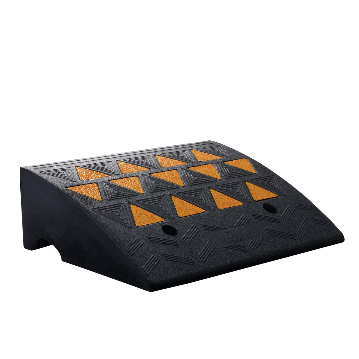 Rubber Curb Ramp 15.2 cm Rise Height Sidewalk Curb Ramp, 37 cm Width 49.1 cm Length Driveway Ramp for Curb, V952-SJDLYPDGB1197GOBVV0