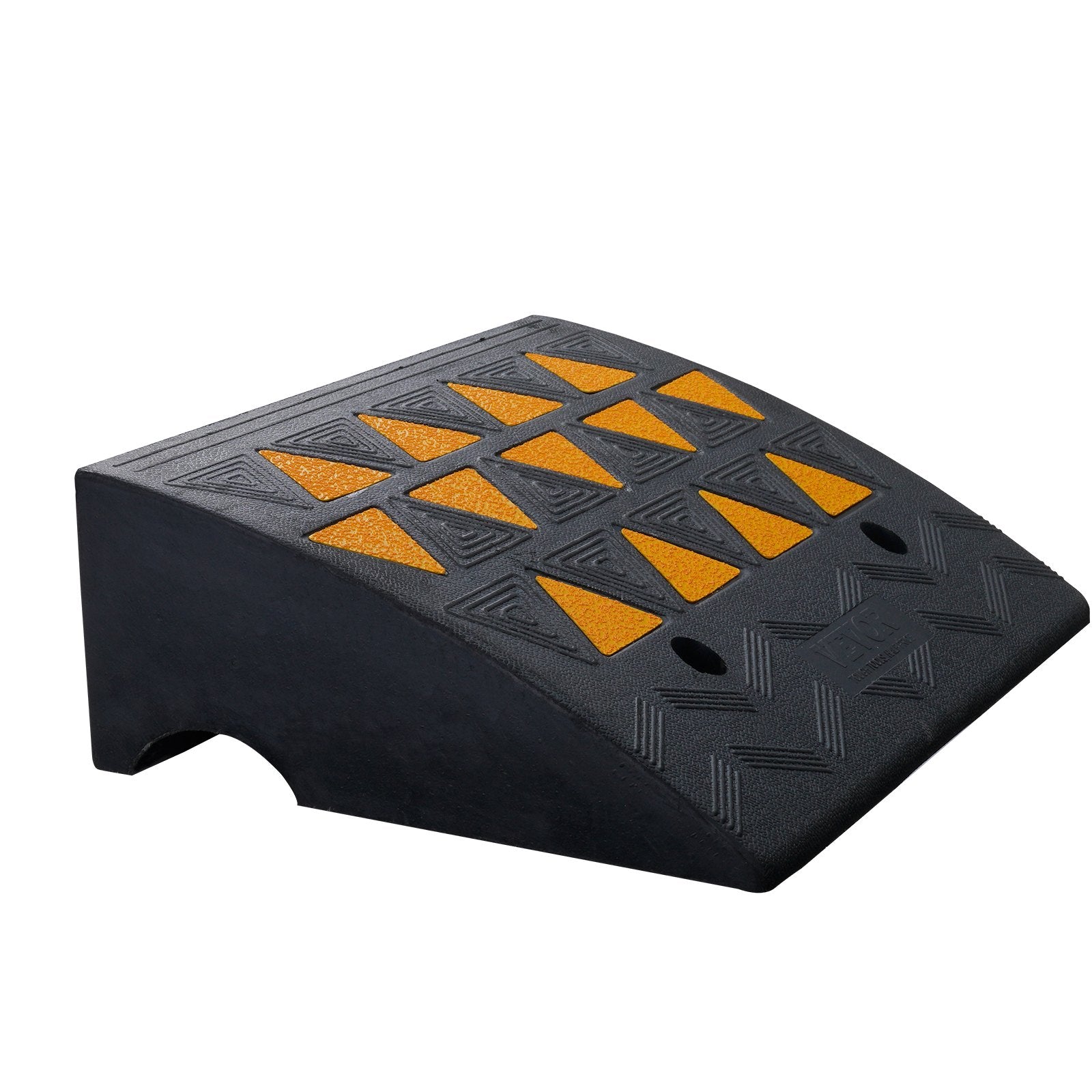 Rubber Curb Ramp 15.2 cm Rise Height Sidewalk Curb Ramp, 37 cm Width 49.1 cm Length Driveway Ramp for Curb, V952-SJDLYPDGB1197GOBVV0