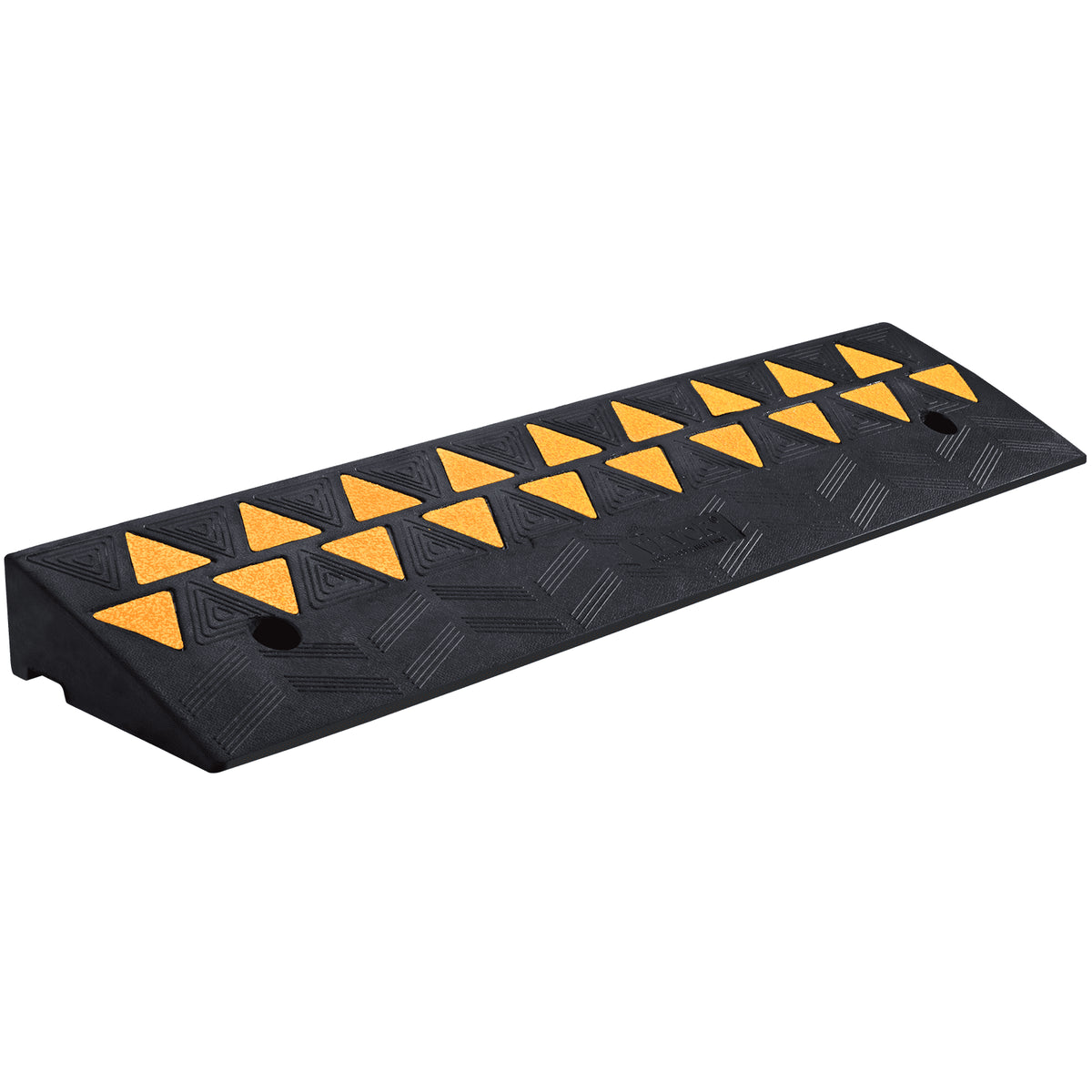 Rubber Curb Ramp 9.4 cm Rise Height Sidewalk Curb Ramp, 25 cm Width 100 cm Length Driveway Ramp for Curb, 15T V952-SJDLYPDGB139420KPV0