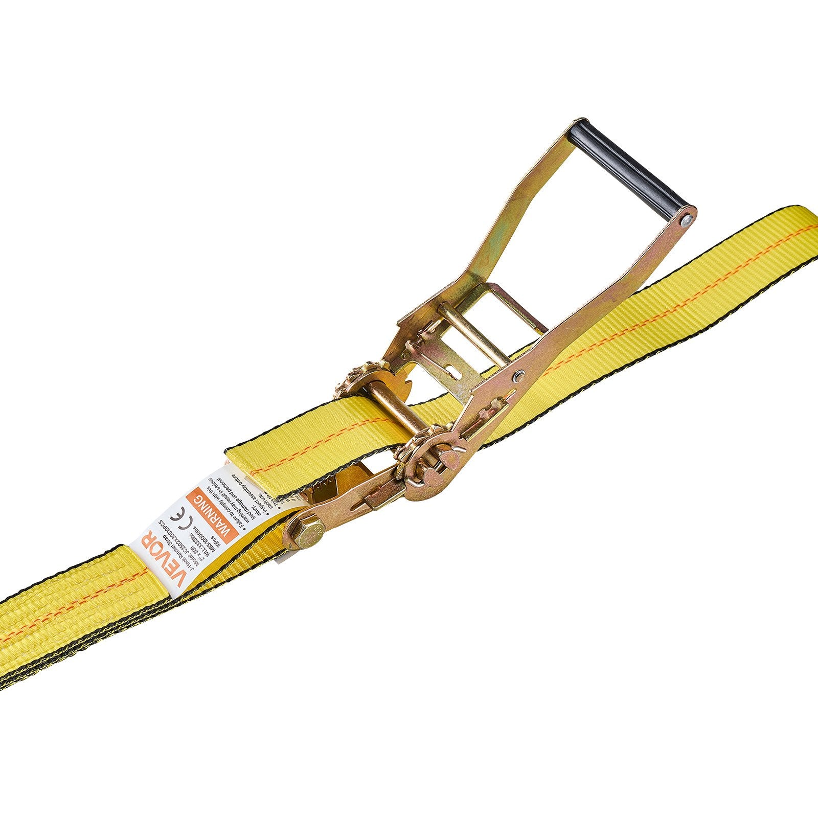 Ratchet Straps, 50.8 mm x 9.1 m, Heavy Duty Tie Down Straps with Double J Hook, 4536 kg Break Strength, Tie V952-SJGJLD2X3010VZ6IN001V0