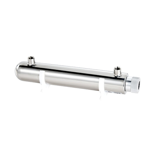 UV Water Purifier, 12W 1GPM, 220V Versatile Ultraviolet Water Purifier Filter with Stainless Steel Housing, V952-SJHXTUV12W4GEMV6YV3