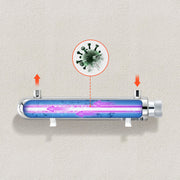 UV Water Purifier, 12W 1GPM, 220V Versatile Ultraviolet Water Purifier Filter with Stainless Steel Housing, V952-SJHXTUV12W4GEMV6YV3