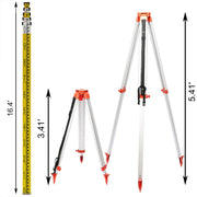Super Combination 1.65m Aluminum Tripod + 5m Staff For Rotary Laser Leveltop V952-SJJ+BCZH000000001V0