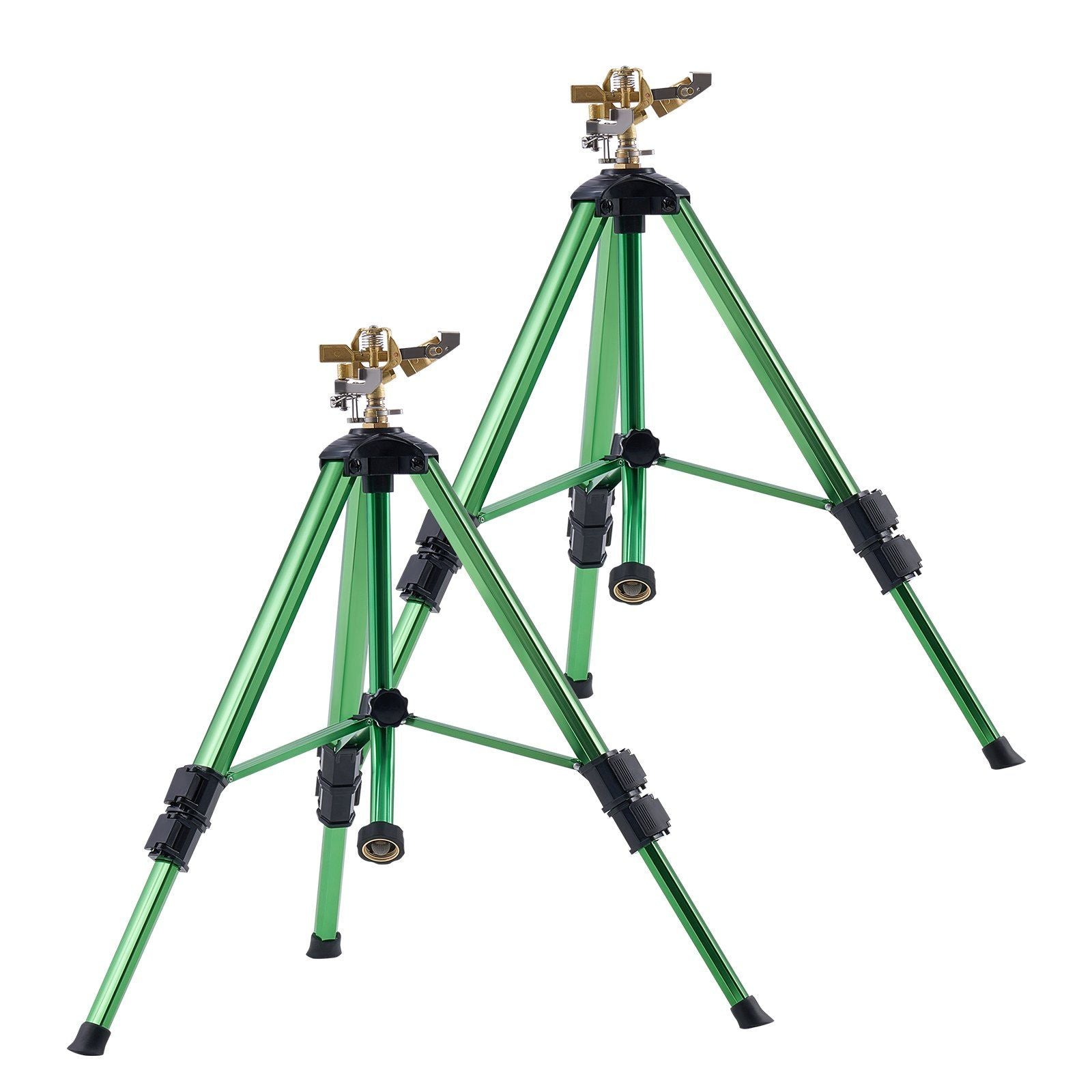 Impact Sprinkler on Tripod Base, 2 Packs, Heavy Duty Tripod Sprinklers with Brass Head & G3/4" Connector, 360 V952-SJJSSQLSZX2J3VCN2002V0