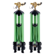 Impact Sprinkler on Tripod Base, 2 Packs, Heavy Duty Tripod Sprinklers with Brass Head & G3/4" Connector, 360 V952-SJJSSQLSZX2J3VCN2002V0