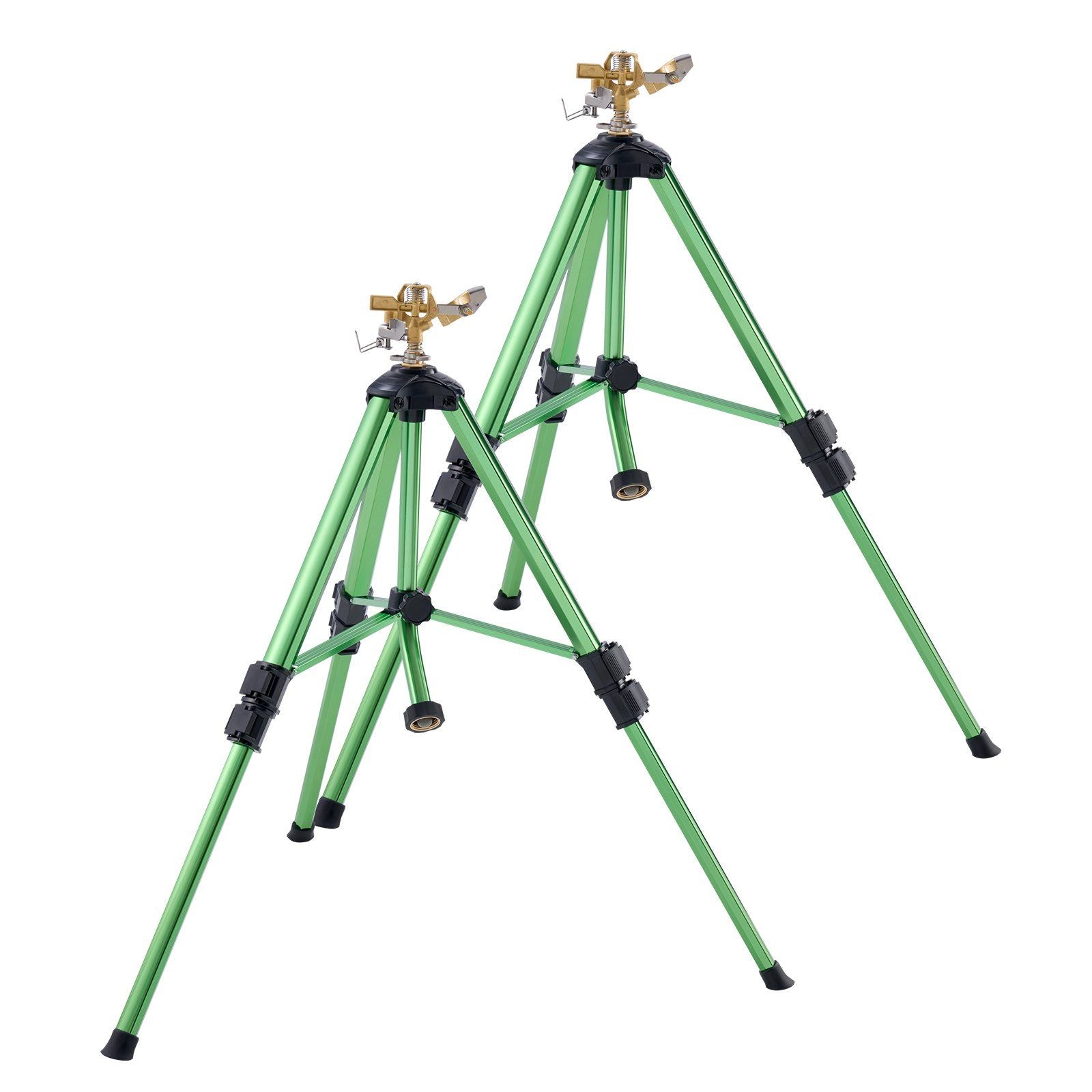 Impact Sprinkler on Tripod Base, 2 Packs, Heavy Duty Tripod Sprinklers with Brass Head & G3/4" Connector, 360 V952-SJJSSQLSZX2J3VCN2002V0