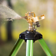 Impact Sprinkler on Tripod Base, 2 Packs, Heavy Duty Tripod Sprinklers with Brass Head & G3/4" Connector, 360 V952-SJJSSQLSZX2J3VCN2V0