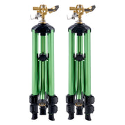 Impact Sprinkler on Tripod Base, 2 Packs, Heavy Duty Tripod Sprinklers with Brass Head & G3/4" Connector, 360 V952-SJJSSQLSZX2J3VCN2V0