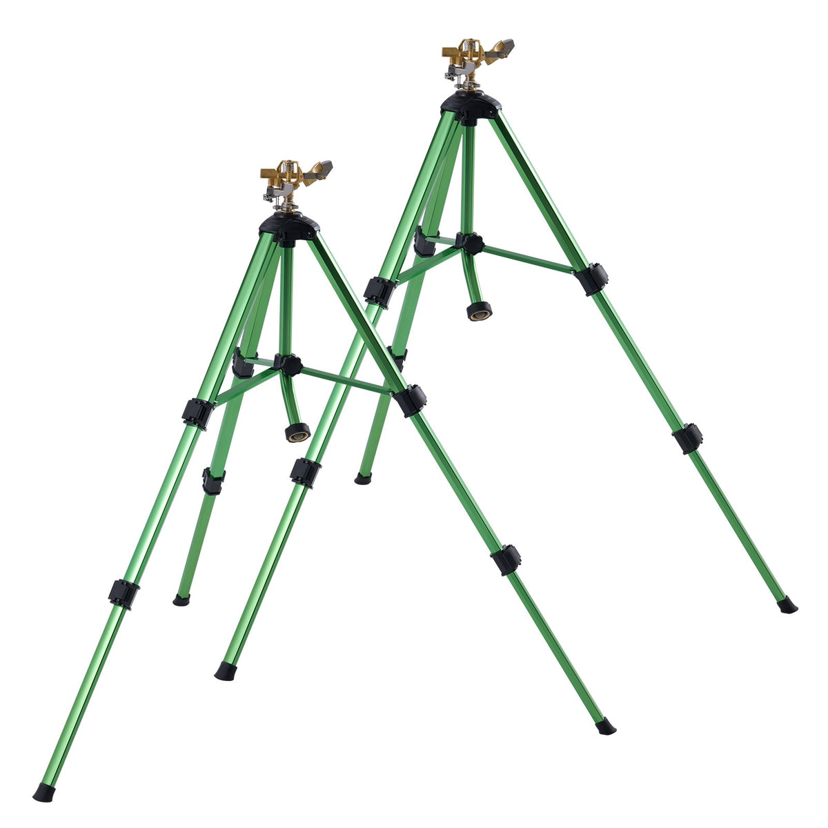 Impact Sprinkler on Tripod Base, 2 Packs, Heavy Duty Tripod Sprinklers with Brass Head & G3/4" Connector, 360 V952-SJJSSQLSZX2J3VCN2V0