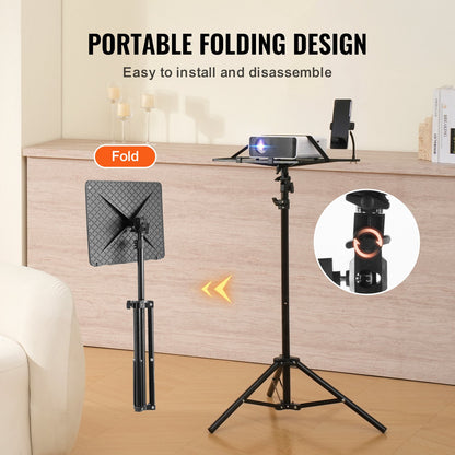 Projector Stand Laptop Stand Tripod Adjustable Height from 26.97 to 63 in V952-SJJSTYYZJDTPORD0VV0