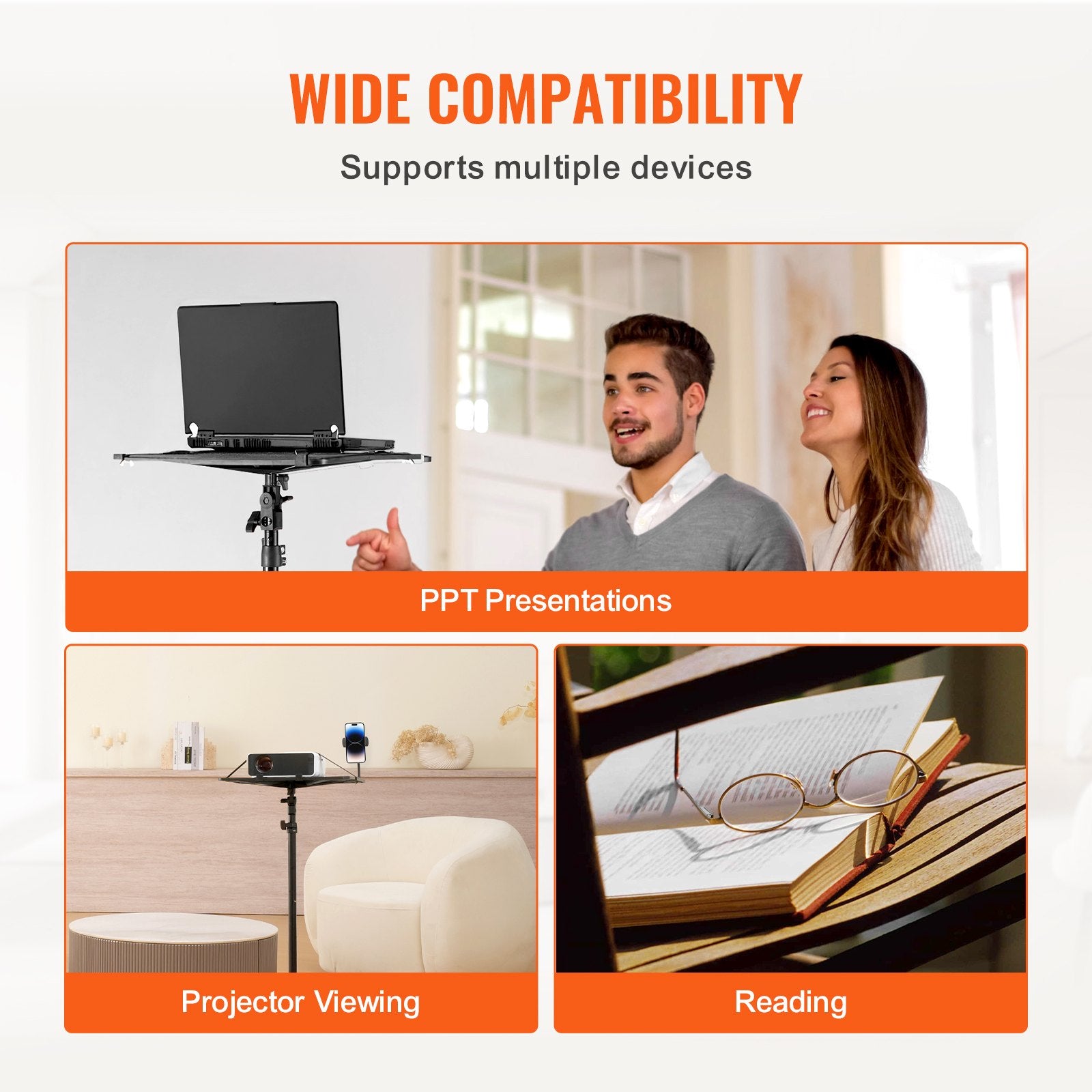 Projector Stand Laptop Stand Tripod Adjustable Height from 26.97 to 63 in V952-SJJSTYYZJDTPORD0VV0