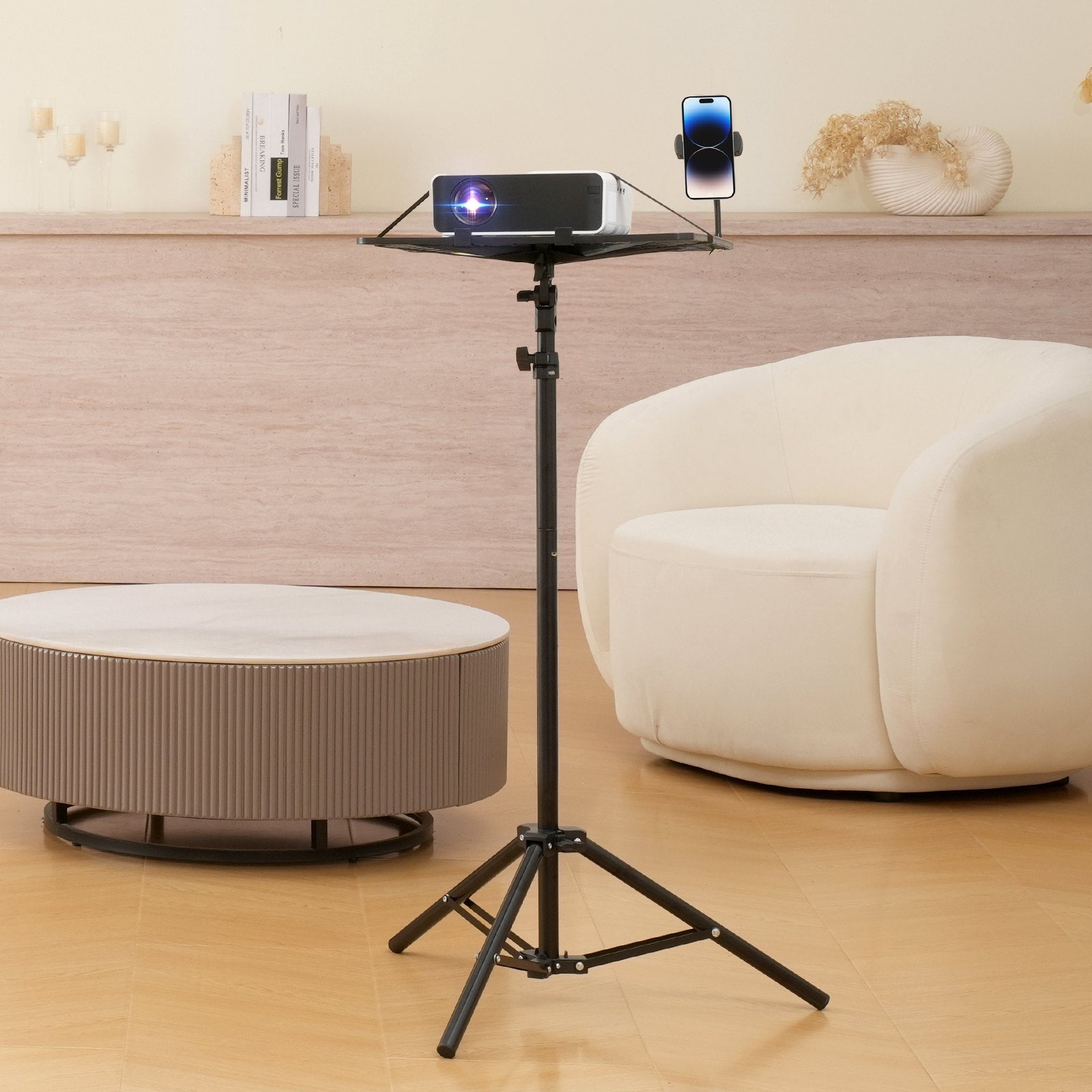 Projector Stand Laptop Stand Tripod Adjustable Height from 26.97 to 63 in V952-SJJSTYYZJDTPORD0VV0