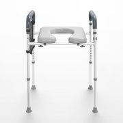 Raised Toilet Seat, 7-Position Height Adjustment 655-805 Mm, 158.7 kg Weight Capacity, with Comfort Padded V952-SJLDSJGMTZDLV1SLQV0