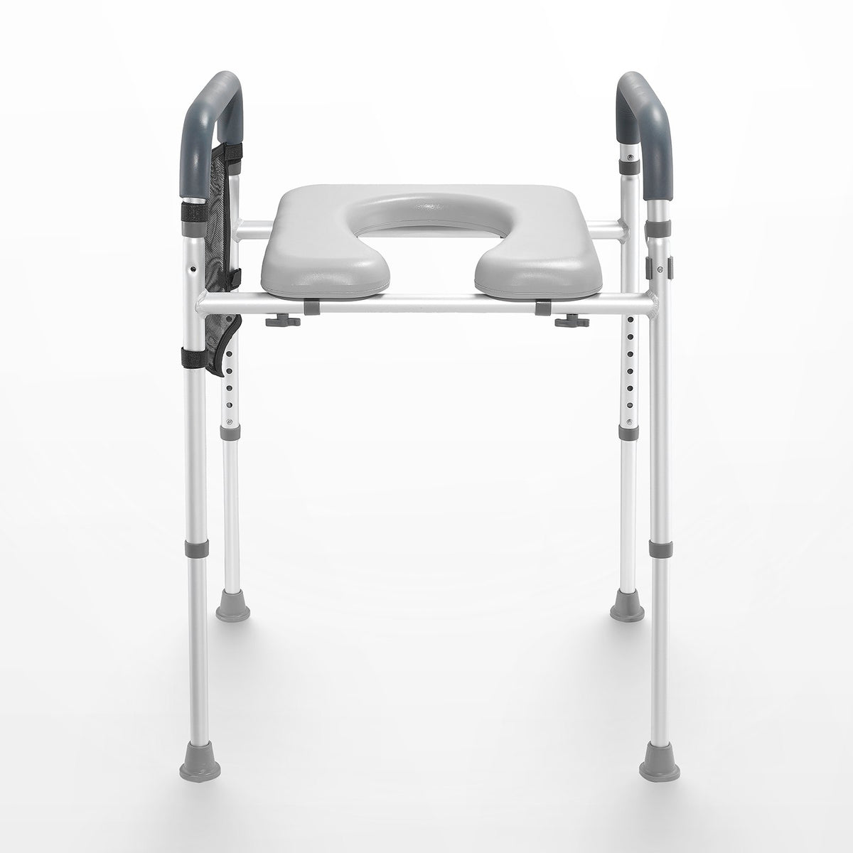 Raised Toilet Seat, 7-Position Height Adjustment 655-805 Mm, 158.7 kg Weight Capacity, with Comfort Padded V952-SJLDSJGMTZDLV1SLQV0