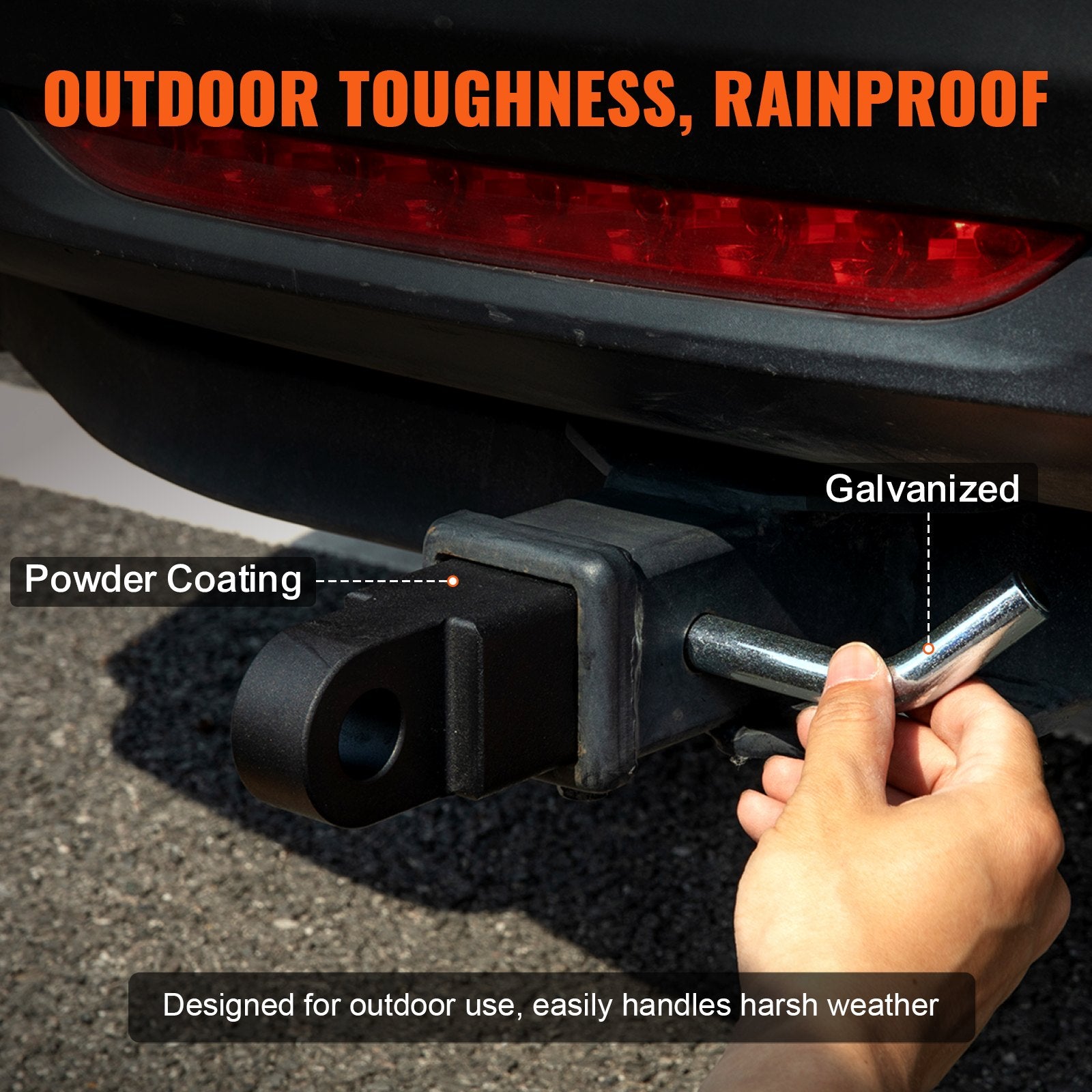 50mm Trailer Shackle Hitch Receiver Heavy Duty Tow Recovery for Truck Jeep V952-SJLHJ2IN5100YM00JV0