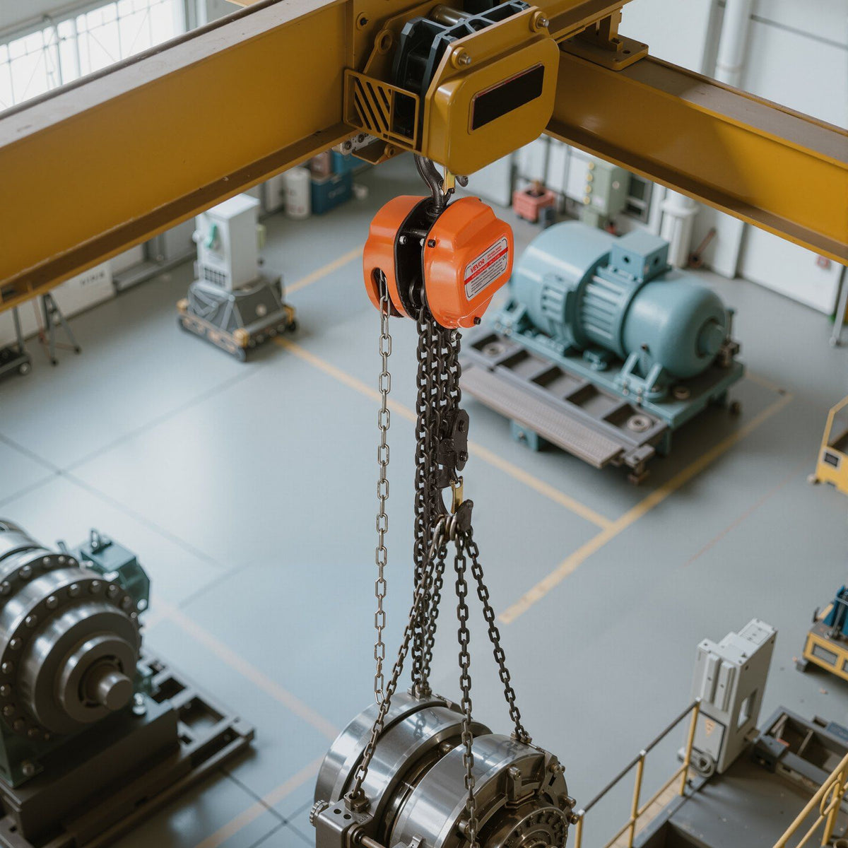Hand Chain Hoist, 3 Ton Capacity, Manual Chain Block with Upgrade G80 Galvanized Chain, 3 m Lifting Height, V952-SJSLHL3T10FTV6ULT001V0