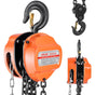 Hand Chain Hoist, 3 Ton Capacity, Manual Chain Block with Upgrade G80 Galvanized Chain, 6 m Lifting Height, V952-SJSLHL3T20FTM28SX001V0