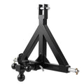 3 Point Trailer Hitch 2 in Receiver, 3pt Quick Hitch Attachment with 3 Trailer Balls, Tractor Tow Drawbar V952-SJXJSQDKSXTQ3L0DH001V0
