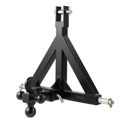 3 Point Trailer Hitch 2 in Receiver, 3pt Quick Hitch Attachment with 3 Trailer Balls, Tractor Tow Drawbar V952-SJXJSQDKSXTQ3L0DH001V0