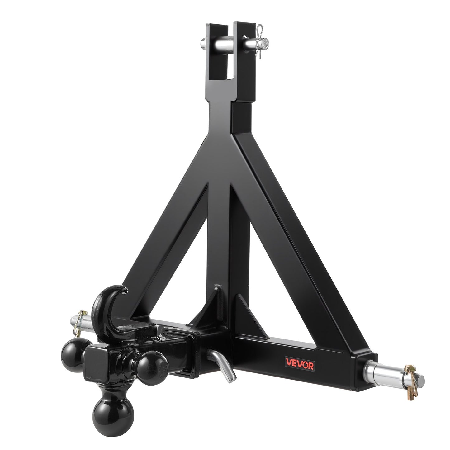 3 Point Trailer Hitch 2 in Receiver, 3pt Quick Hitch Attachment with 3 Trailer Balls, Tractor Tow Drawbar V952-SJXJSQDKSXTQ3L0DH001V0