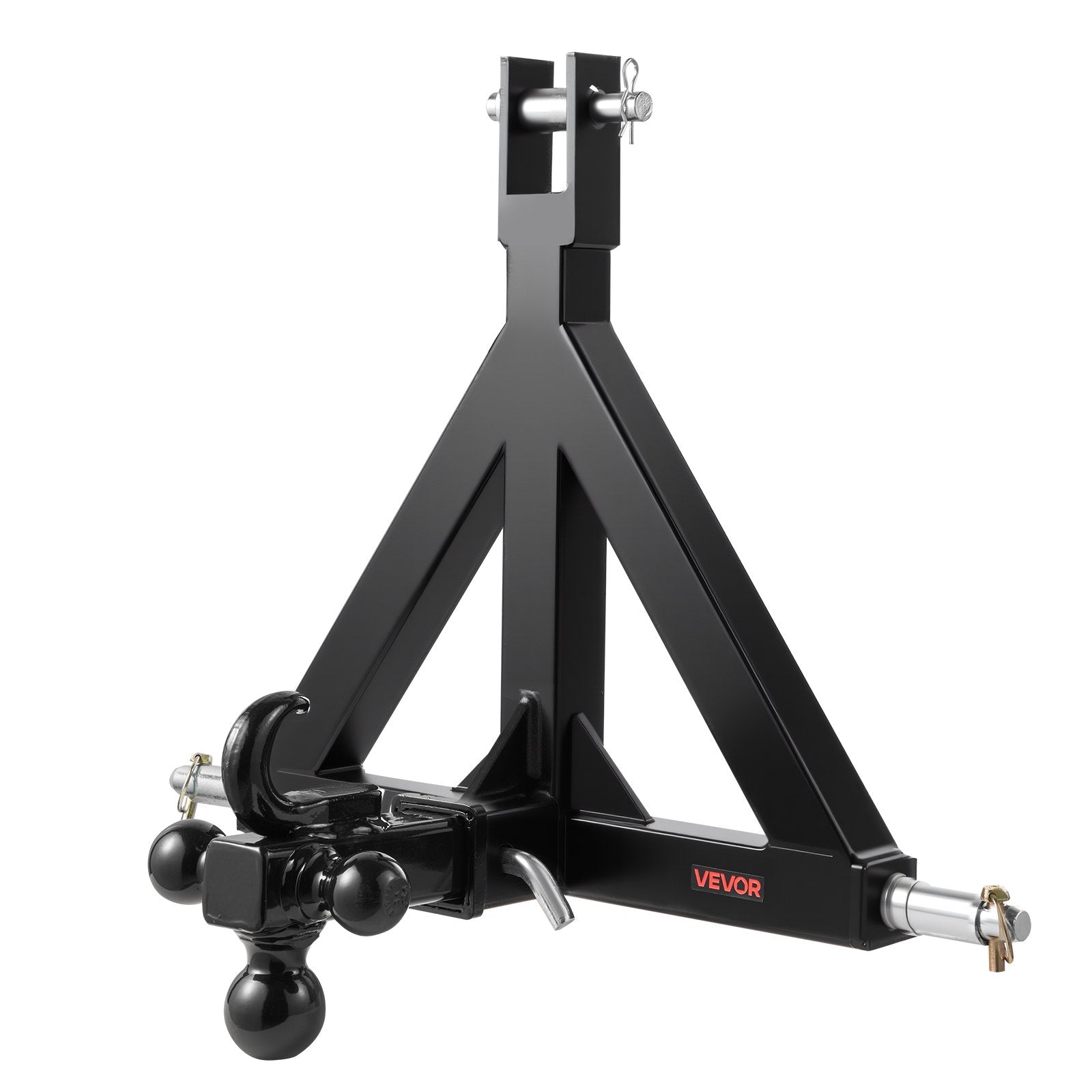 3 Point Trailer Hitch 2 in Receiver, 3pt Quick Hitch Attachment with 3 Trailer Balls, Tractor Tow Drawbar V952-SJXJSQDKSXTQ3L0DH001V0