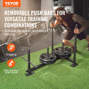Weight Training Sled, Pull Push Power Sled with Handle, Fitness Strength Resistance Training, Steel Workout V952-SJXQTXSXTL123OVWYV0